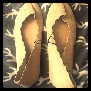 Just Be faux leather flats